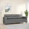 Canapea 3 locuri Gossi, gri inchis, 180 cm, microfibra, confortabila, living, design modern