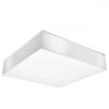 Lustră De Tavan Horus Alb Pvc 3 Becuri Pătrate Minimalistă De Interior