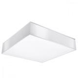 Lustră De Tavan Horus Alb Pvc 3 Becuri Pătrate Minimalistă De Interior