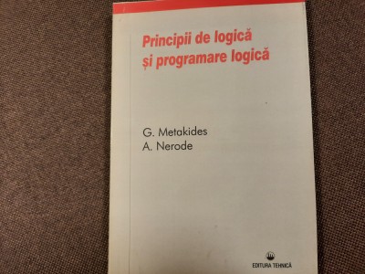 G. Metakides - Principii de logica si programare liniara 26/4 foto