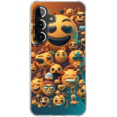 Husa personalizata pentru samsung galaxy s23, magsafe atasare magnetica, emoji faces foto