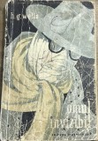 RPR1CRT Carte Omul invizibil de H.G. Wells, Editura Tineretului, evaluare: stare uzată, copertă cu pliuri și urme de uzură.