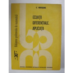 ECUATII DIFERENTIALE . APLICATII de G. MOROSANU , 1989