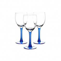 Set 3 pahare vin rosu Libbey Clarity Indigo 240 ml