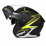 Casca Moto/Scuter Flip-Up FIXATO Nova, Viziera Dubla, Protectie UV, Verde, L 59-60cm