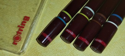 4 rotringuri + 6 capete rotring ATENTIE necesita servisare tus uscat etc foto