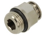 Racord Push-In AIGNEP 1/2" Alamă Nichelată 0,99-20bar Cod 57020 12-1/2