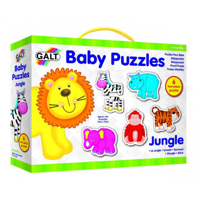 Set de 6 puzzle Baby Puzzle Galt, Animale din jungla, 18 luni+ foto