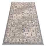 Covor L&acirc;nă NAIN Ornament, cadru, 7586/51635 bej / albastru, 120x170 cm