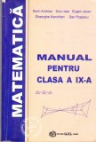 AS - DORIN ANDRICA - MATEMATICA, MANUAL PENTRU CLASA A IX-A