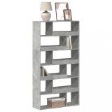VidaXL Bibliotecă, gri beton, 100x33x187,5 cm, lemn prelucrat