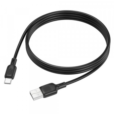 Cablu Date si Incarcare USB-A - USB-C Borofone BX113 Lenny, 18W, 1m, Negru foto