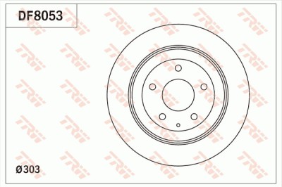 TRW DF8053 Disc frana foto