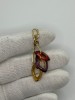 PANDANTIV AUR 18K - De firma : ROSATO - Citrin - Ametist - Spinel - 6.3g. !
