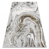 Covor LIRA E1686 Abstract, structural, modern, fascinație - gri / auriu, 80x150 cm