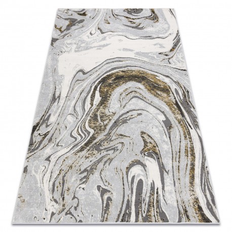 Covor LIRA E1686 Abstract, structural, modern, fascinație - gri / auriu, 240x330 cm