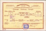 A989 Chitanță Banca Generală de Asigurare Transsylvania, 1931