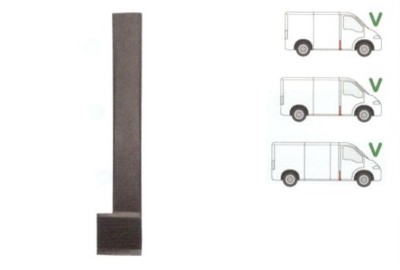 Stalp mijloc Citroen Jumper (230/ 244) 06.1994-08.2006, Fiat Ducato (230/244) 03.1994-09.2006, Peougeot Boxer (230/244) 06.1994-08.2006, partea Dreap foto