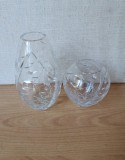 Lot 2 vaze mici cristal
