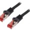 Patch cord S/FTP CAT6 Negru 1,5m