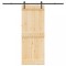 vidaXL Ușă glisantă cu set de feronerie 80x210 cm, lemn masiv de pin 3332659