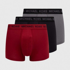 Michael Kors boxeri 3-pack barbati, culoarea bordo