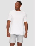 Tricou barbati cu decolteu la baza gatului si croiala Regular fit, Alb, M
