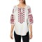 Bluza dama O25 alb/rosu marimea S