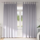 Cumpara ieftin Perdele cu perdele 2 pcs Gri metalic 260 x 140 cm Poliester