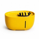 F&acirc;nt&acirc;nă de Apă pentru Pisici și C&acirc;ini, Model Albină, Galbenă, 23 cm