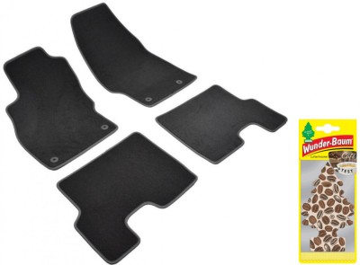 Covorase auto din mocheta Umbrella pentru Opel Corsa [D] (2006-2014) + Odorizant Auto Bradut Wunder-baum Cafe foto