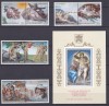 DB1 Pictura Vatican 1994 Terminare Restaurare Capela Sixtina Michelangelo 8 v. + SS MNH, Nestampilat