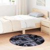 VidaXL Covor shaggy cu pom &icirc;nalt, NAVARRA, gri &icirc;nchis, 100x100 cm