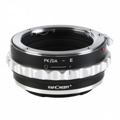 K&amp;amp;F Concept PK/DA-E adaptor montura de la Pentax K/M/A/FA/DA la Sony E-Mount KF06.310 foto