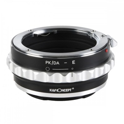 Adaptor montura K&amp;amp;F Concept PK/DA-E de la Pentax K/M/A/FA/DA la Sony E-Mount KF06.310 foto
