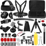 Kit 50in1 accesorii pentru camera de actiune GoPro, SJCAM, Asteroid GSM CamQuest SA50