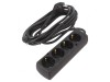 Prelungitor Schuko 4 Prize Negru 3x1,5mm2