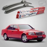 Cumpara ieftin Ștergătoare Mercedes-Benz Clasa C W202 1993-2000 | Set Față Flat &ndash; TeamCar&reg;