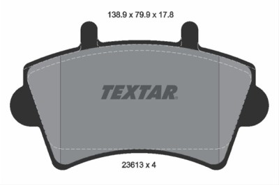 Set placute frana TEXTAR 2361301 foto