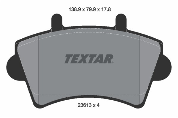 Set placute frana TEXTAR 2361301
