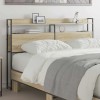 VidaXL Tăblie cap cu raft Stejar sonoma 120 cm Lemn compozit