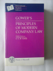 GOWER&amp;#039;S PRINCIPLES OF MODERNN COMPANY LAW - L. C. B. GOWER foto