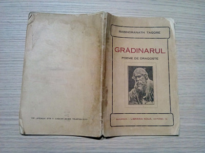 ROBINDRANATH TAGORE - Gradinarul - Poeme de Dragoste - Libraria Noua, 91 p. foto