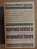 Experienta estetica si hermeneutica literara- Hans Robert Jauss