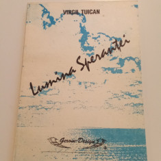 VIRGIL ȚUICAN - LUMINA SPERANȚEI - DEBUT IN POEZIE