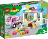 LEGO DUPLO Brutarie 10928, set educativ cu cafenea si masina 2+