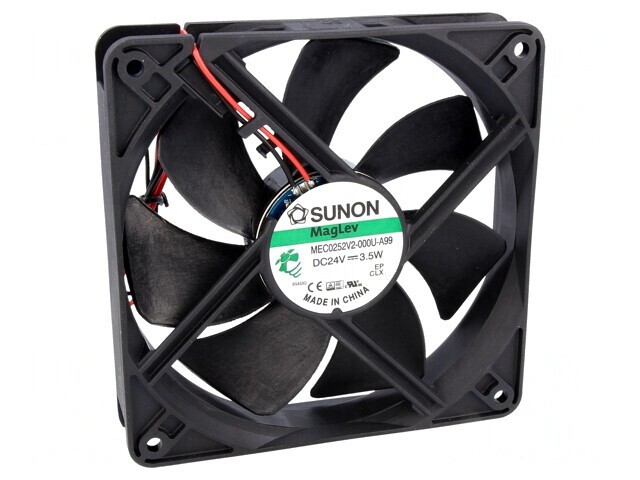 Ventilator Axial 24V DC 120x120x25mm 158m3/h 40.5dBA
