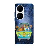 Husa compatibila cu Huawei P50 model Mystery Mystery Machine Scooby Doo, Silicon, TPU, Viceversa, Transparent, Carcasa