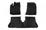 Mochete din cauciuc specifice, potrivite pentru Dacia Dokker 2012-2021, din seria Frogum 3D ProLine, set de 3 piese, culoare neagra, cu garantie de 24