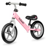 Bicicleta de echilibru fara pedale pentru copii, Rebel Pink, Kidwell